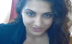 Busty Indian Masturbates on Webcam