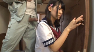 Naive Korean Teen Schoolgirl Asks For Help A Perv Older Repairman